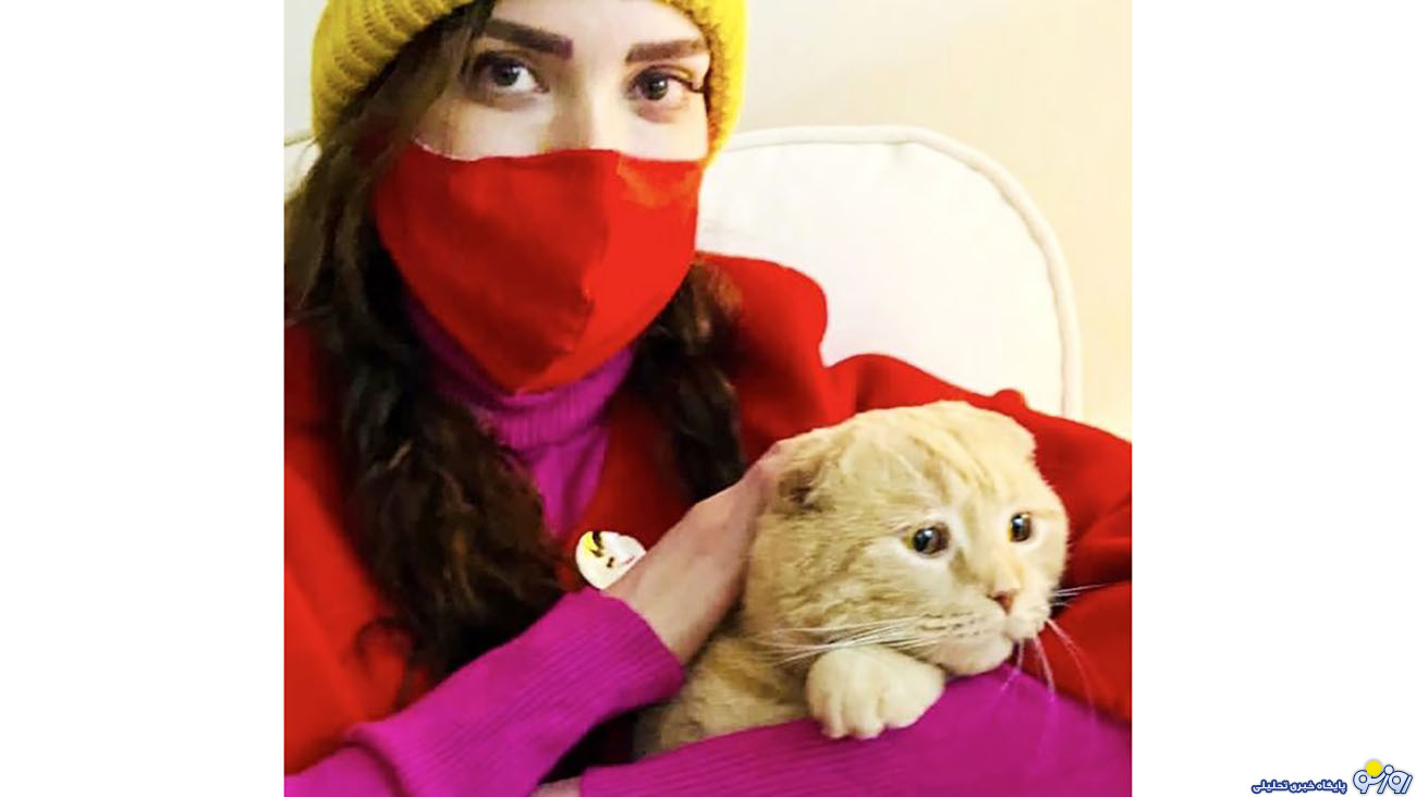 گربه بامزه بهنوش طباطبایی + عکس گربه بامزه بهنوش طباطبایی + عکس