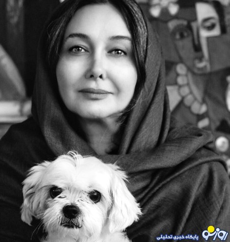 کتایون ریاحی در کنار حیوان خانگی اش! عکس کتایون ریاحی در کنار حیوان خانگی اش! عکس