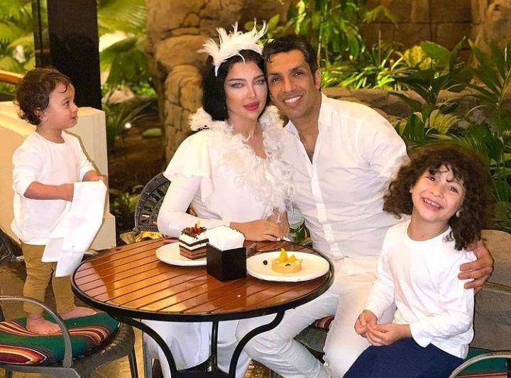 جنجال استایل زن سپهر حیدری در جشن تولد+ عکس جنجال استایل زن سپهر حیدری در جشن تولد+ عکس