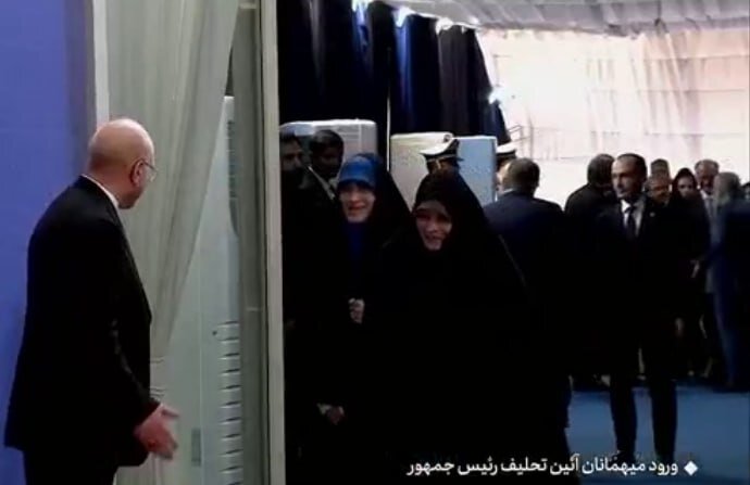 حضور خانواده قالیباف در مراسم امروز جنجالی شد