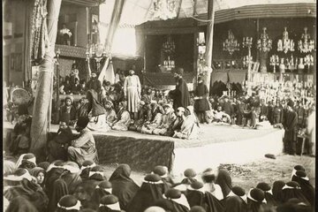 عکسی دیده نشده از روضهخوانی در دوران قاجار
