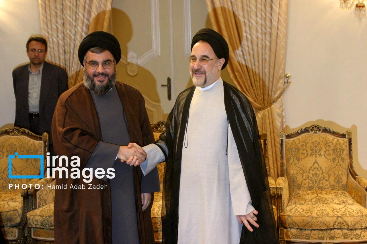 تصویری از سید محمد خاتمی و سید حسن نصرالله +پیام خاتمی تصویری از سید محمد خاتمی و سید حسن نصرالله +پیام خاتمی