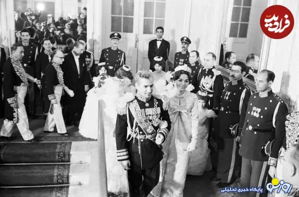 عکس جشن عروسی پهلوی با فرح دیبا