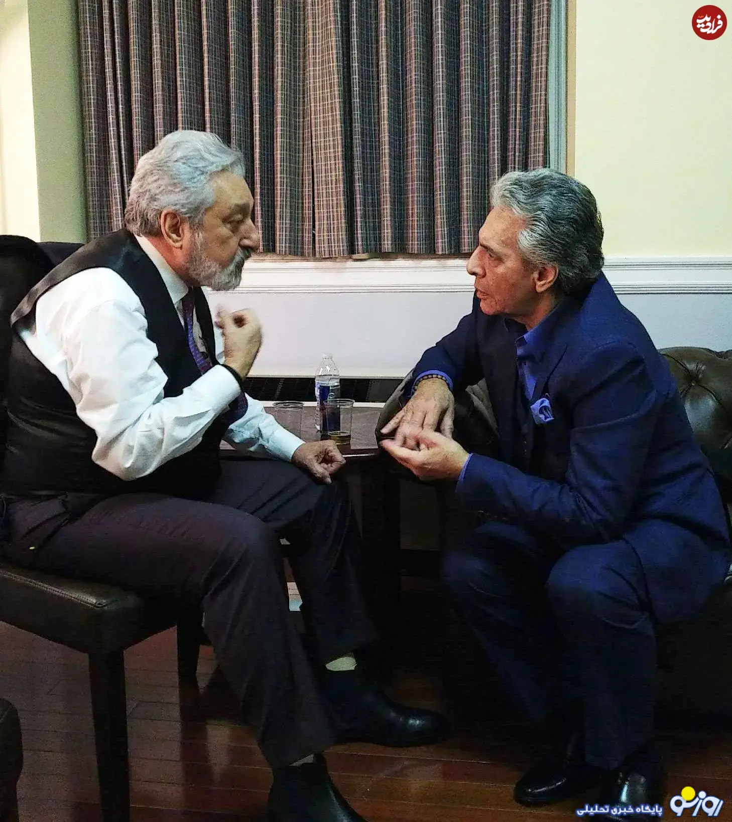 تصویری از ۷۰ سالگی ابی در کنار فرامرز اصلانی