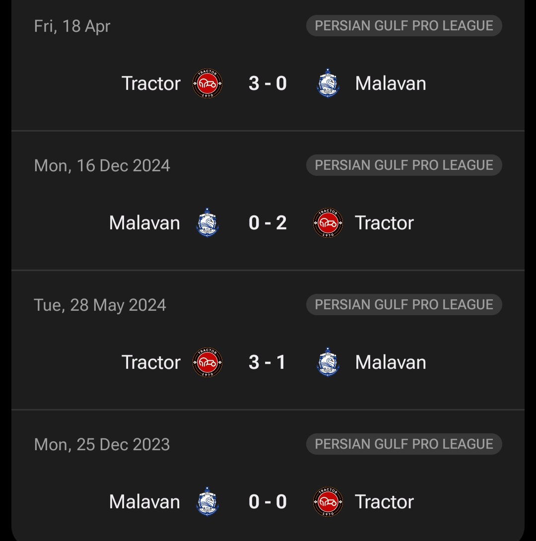 عکس از تقابلهای اخیر ملوان و تراکتور