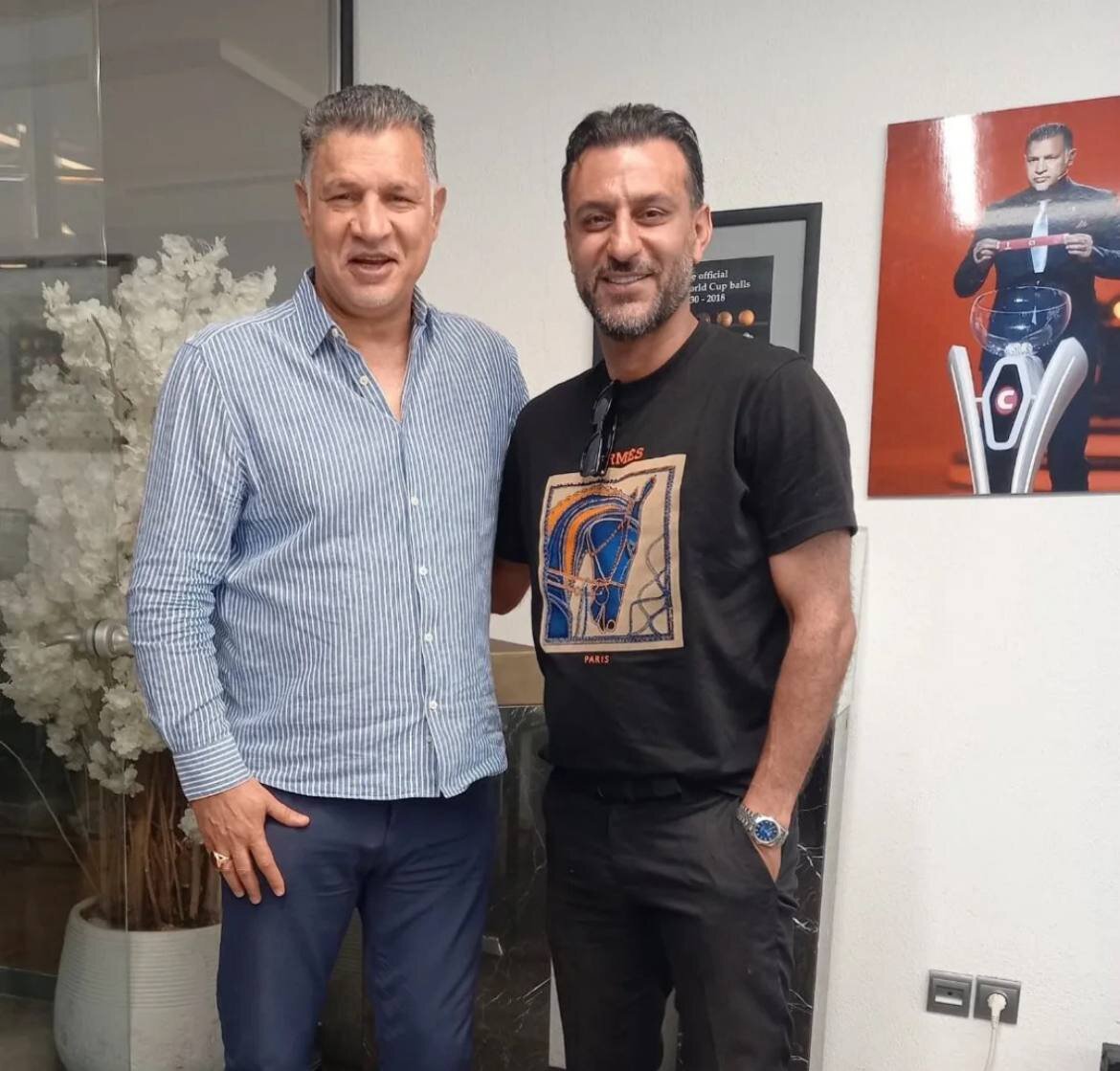 عکس | ملاقات یک استقلالی با علی دایی