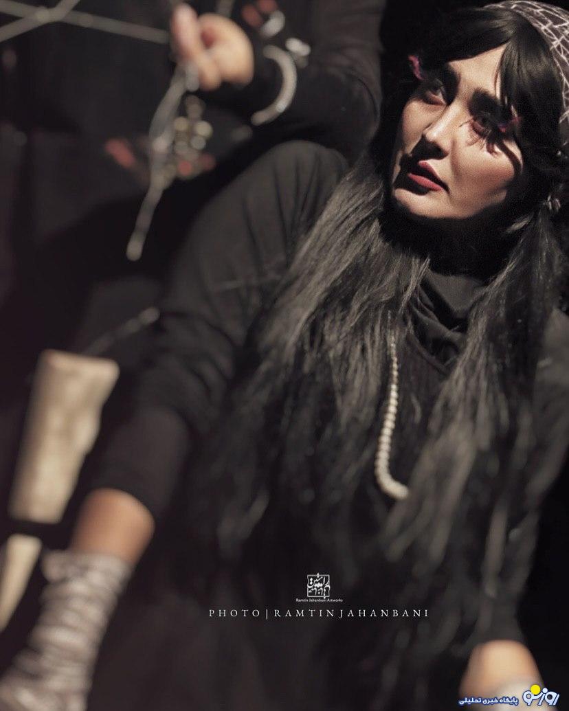 گریم وحشتناکِ مریم معصومی برای یک نمایش جلبتوجه کرد/هکس گریم وحشتناکِ مریم معصومی برای یک نمایش جلبتوجه کرد/هکس