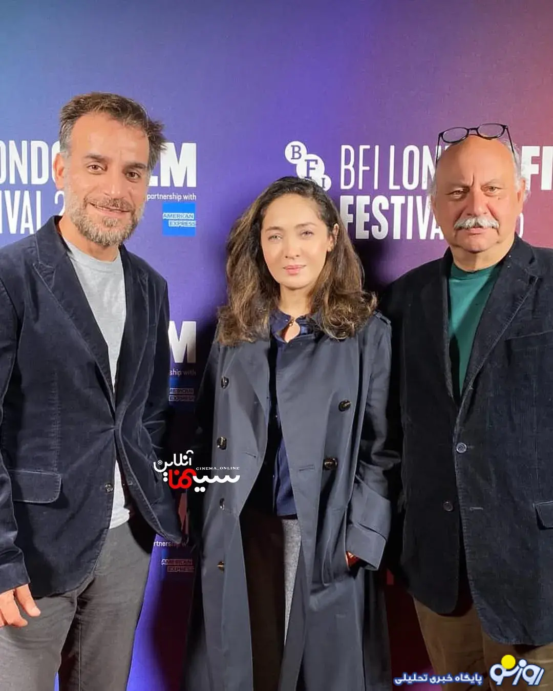 نیکی کریمی در کنار شهرام مکری و بابک کریمی نیکی کریمی در کنار شهرام مکری و بابک کریمی